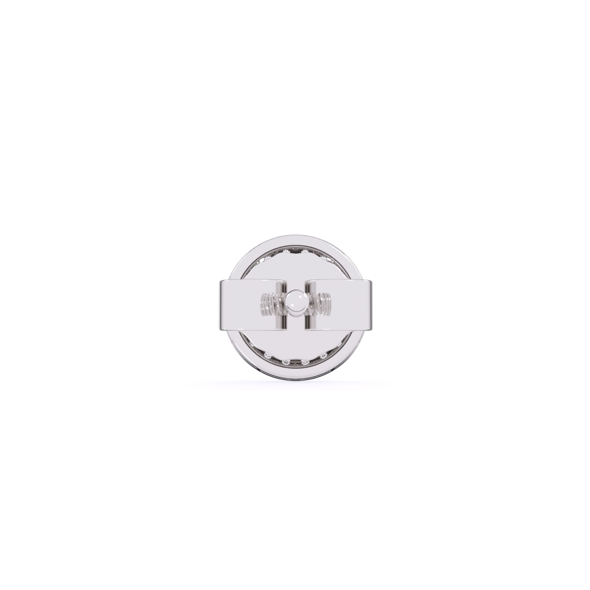 Round Diamond Classic Earlobe Earrings